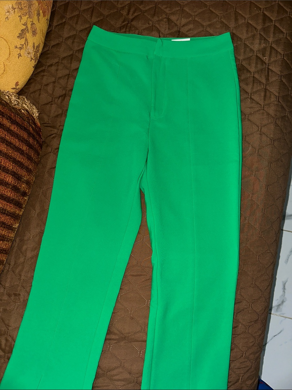 Love Tree Green Tailored Ponte Pants